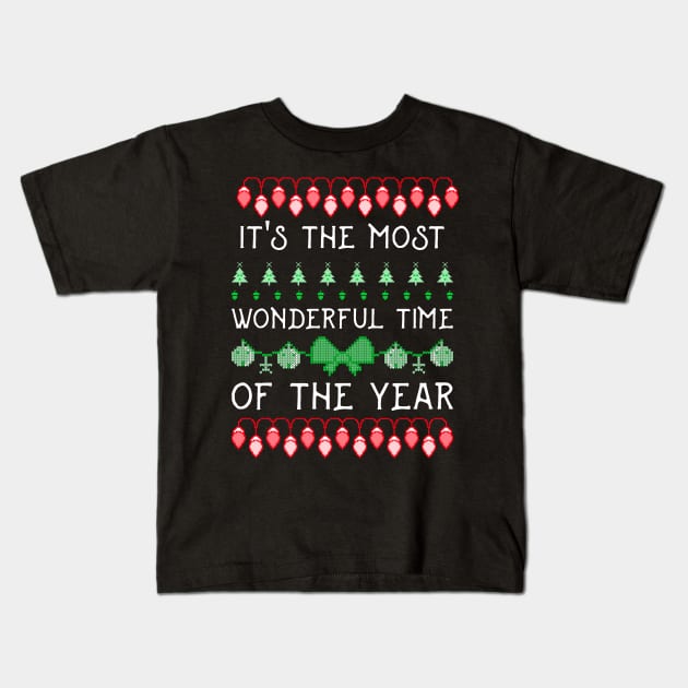 It's the most wonderful time of the year Christmas decorations Kids T-Shirt by MyVictory